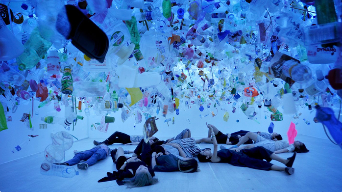 Fig 1, Plastic Ocean, by MESSYMSXI.  Image courtesy of Tan Zi Xi.