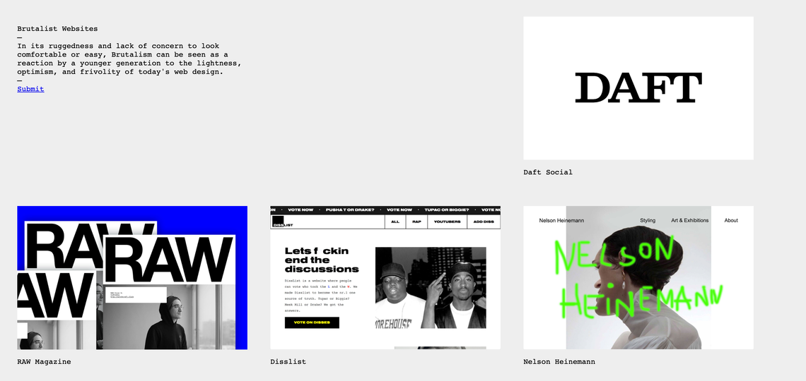 Week 5 - Brutalist Websites