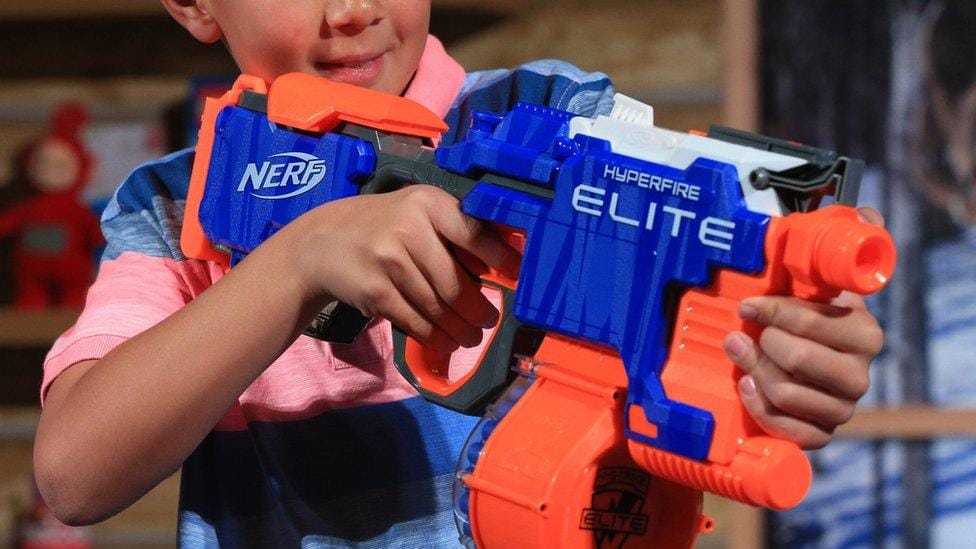 Augmented Reality, personalised  Nerf game