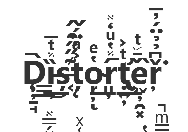 Animals within animals - text distorter