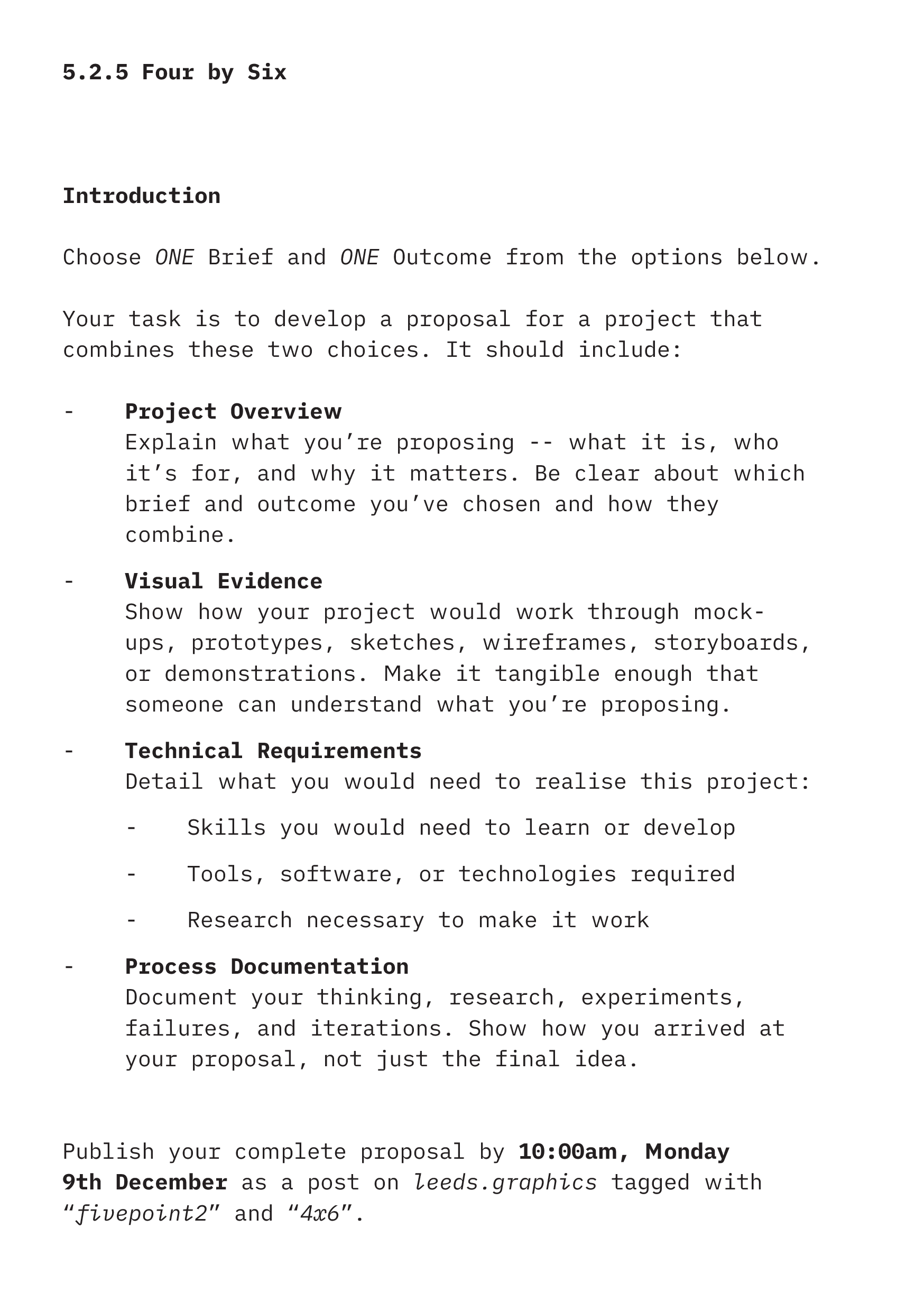 5.2.5 - Production 4x6