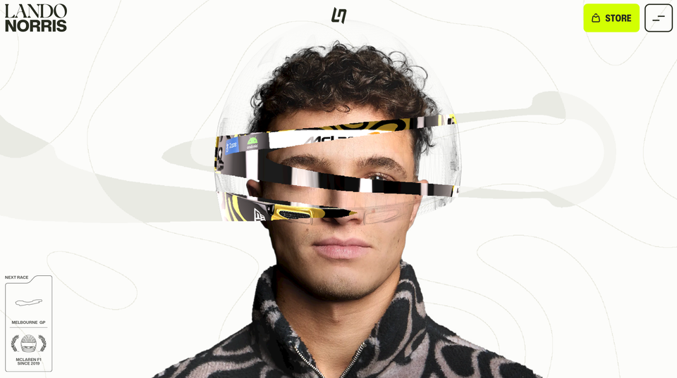 Lando Norris Landing page